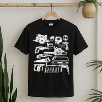 Carpenter Mechanic Hand Power Tool Saw Handyman Woodworker T-Shirt