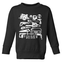Carpenter Mechanic Hand Power Tool Saw Handyman Woodworker Toddler Sweatshirt