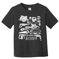 Carpenter Mechanic Hand Power Tool Saw Handyman Woodworker Toddler T-Shirt