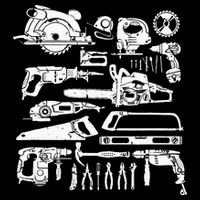 Carpenter Mechanic Hand Power Tool Saw Handyman Woodworker Toddler T-Shirt