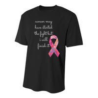 Cancer May Have Started The Fight But I Will Finish It Gift Youth Performance Sprint T-Shirt