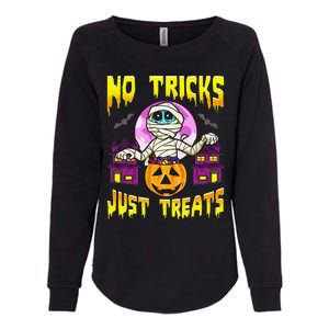 Cute Mummy Halloween No Tricks Just Treats Spooky Costume Womens California Wash Sweatshirt