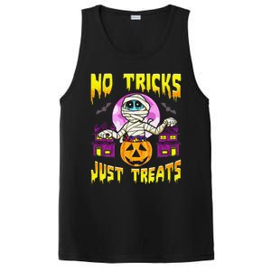 Cute Mummy Halloween No Tricks Just Treats Spooky Costume PosiCharge Competitor Tank