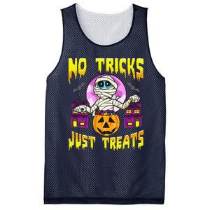 Cute Mummy Halloween No Tricks Just Treats Spooky Costume Mesh Reversible Basketball Jersey Tank