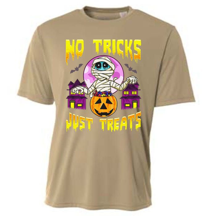 Cute Mummy Halloween No Tricks Just Treats Spooky Costume Cooling Performance Crew T-Shirt