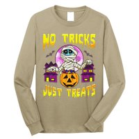 Cute Mummy Halloween No Tricks Just Treats Spooky Costume Long Sleeve Shirt