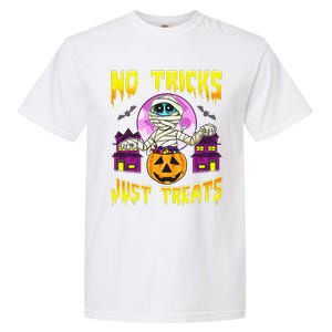 Cute Mummy Halloween No Tricks Just Treats Spooky Costume Garment-Dyed Heavyweight T-Shirt