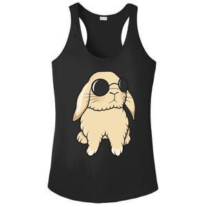 Cute Mini Holland Lop Bunny Rabbit Lover Sunglasses Easter Gift Ladies PosiCharge Competitor Racerback Tank