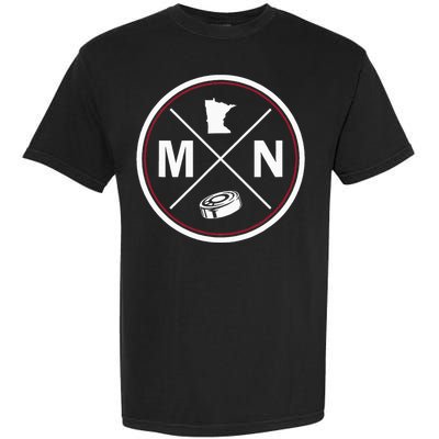 Classic Minnesota Hockey MN Outline Garment-Dyed Heavyweight T-Shirt