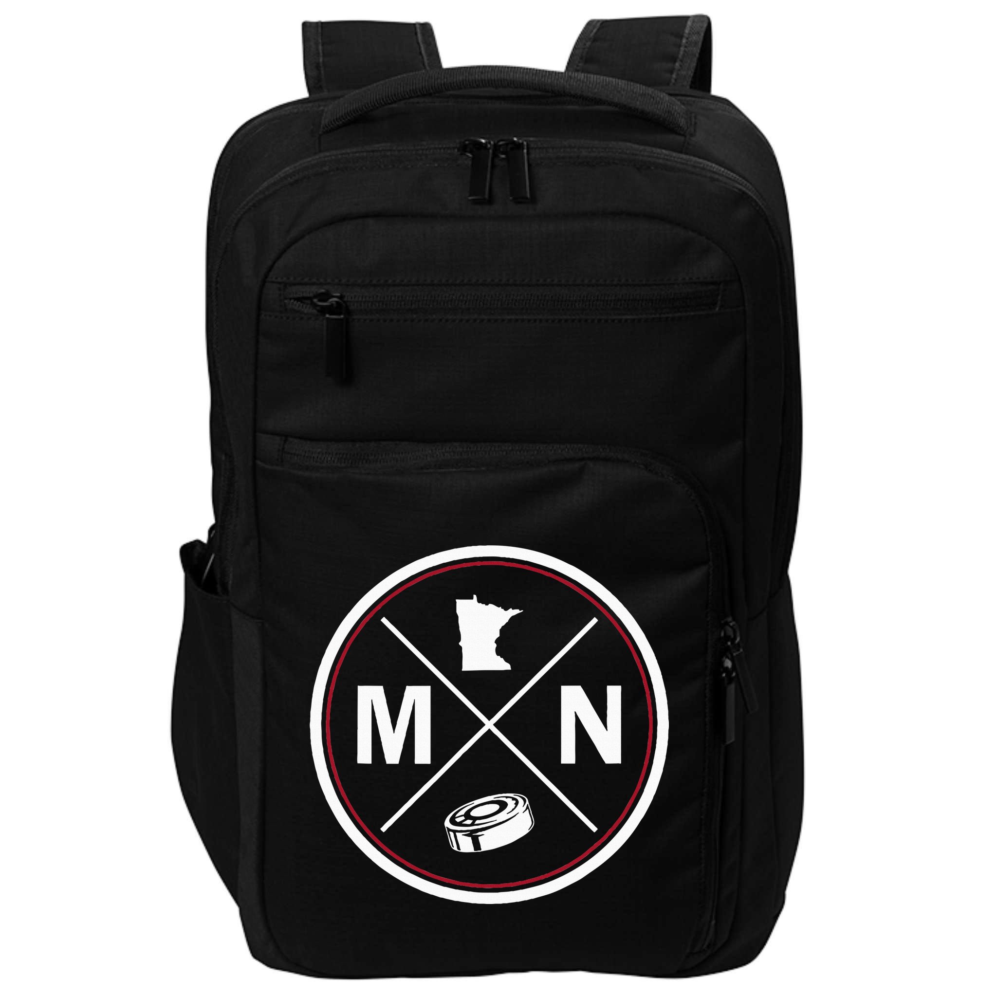 Classic Minnesota Hockey MN Outline Impact Tech Backpack