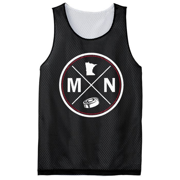 Classic Minnesota Hockey MN Outline Mesh Reversible Basketball Jersey Tank