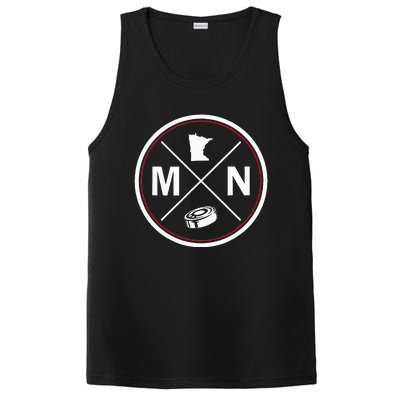 Classic Minnesota Hockey MN Outline PosiCharge Competitor Tank