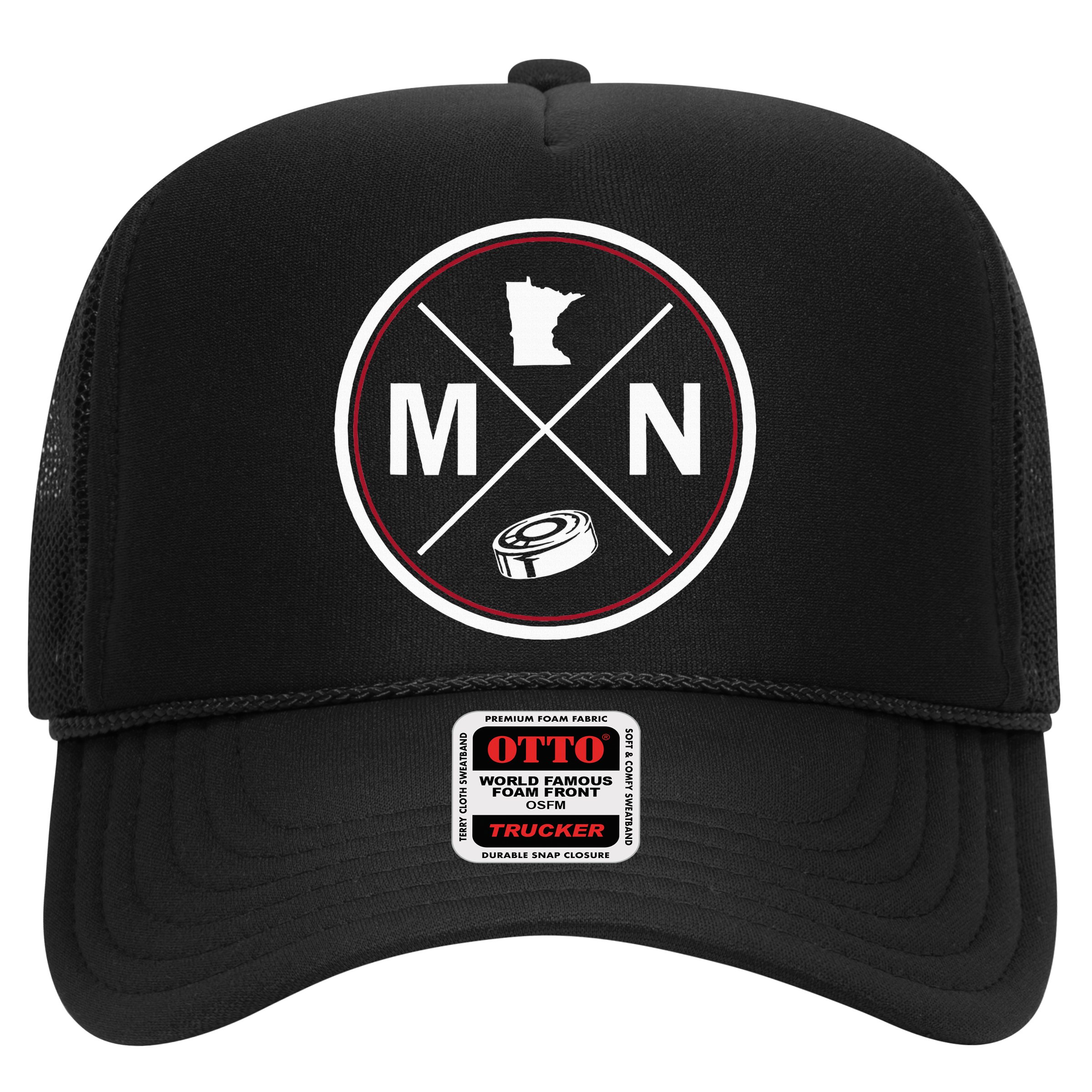 Classic Minnesota Hockey MN Outline Hat