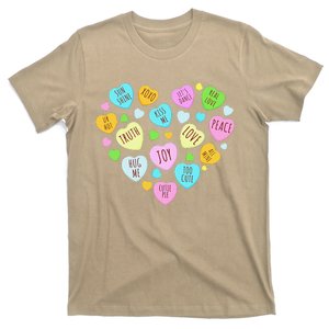 Cute Matching Heart Candy Valentines Cutes For Couple T-Shirt