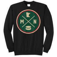 Classic Minnesota Hockey MN Outline Sweatshirt