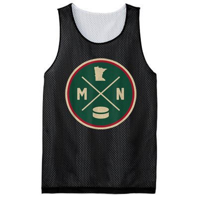 Classic Minnesota Hockey MN Outline Mesh Reversible Basketball Jersey Tank