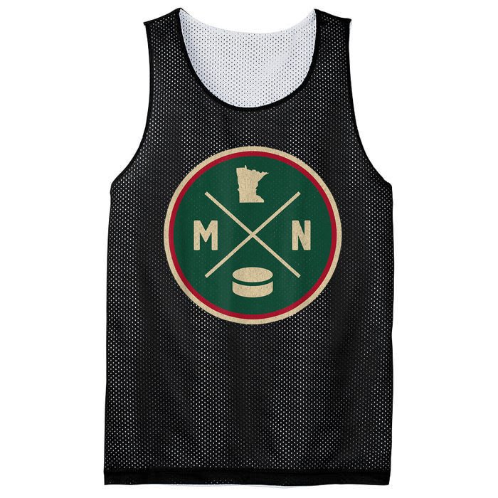 Classic Minnesota Hockey MN Outline Mesh Reversible Basketball Jersey Tank