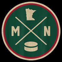 Classic Minnesota Hockey MN Outline Poster