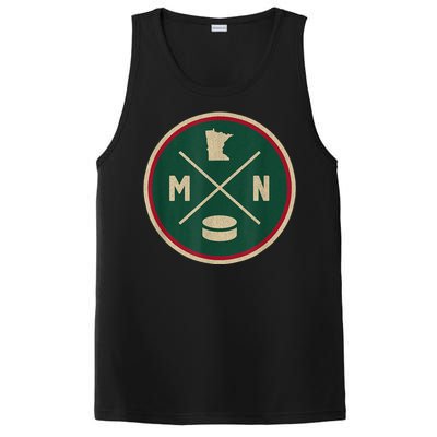 Classic Minnesota Hockey MN Outline PosiCharge Competitor Tank