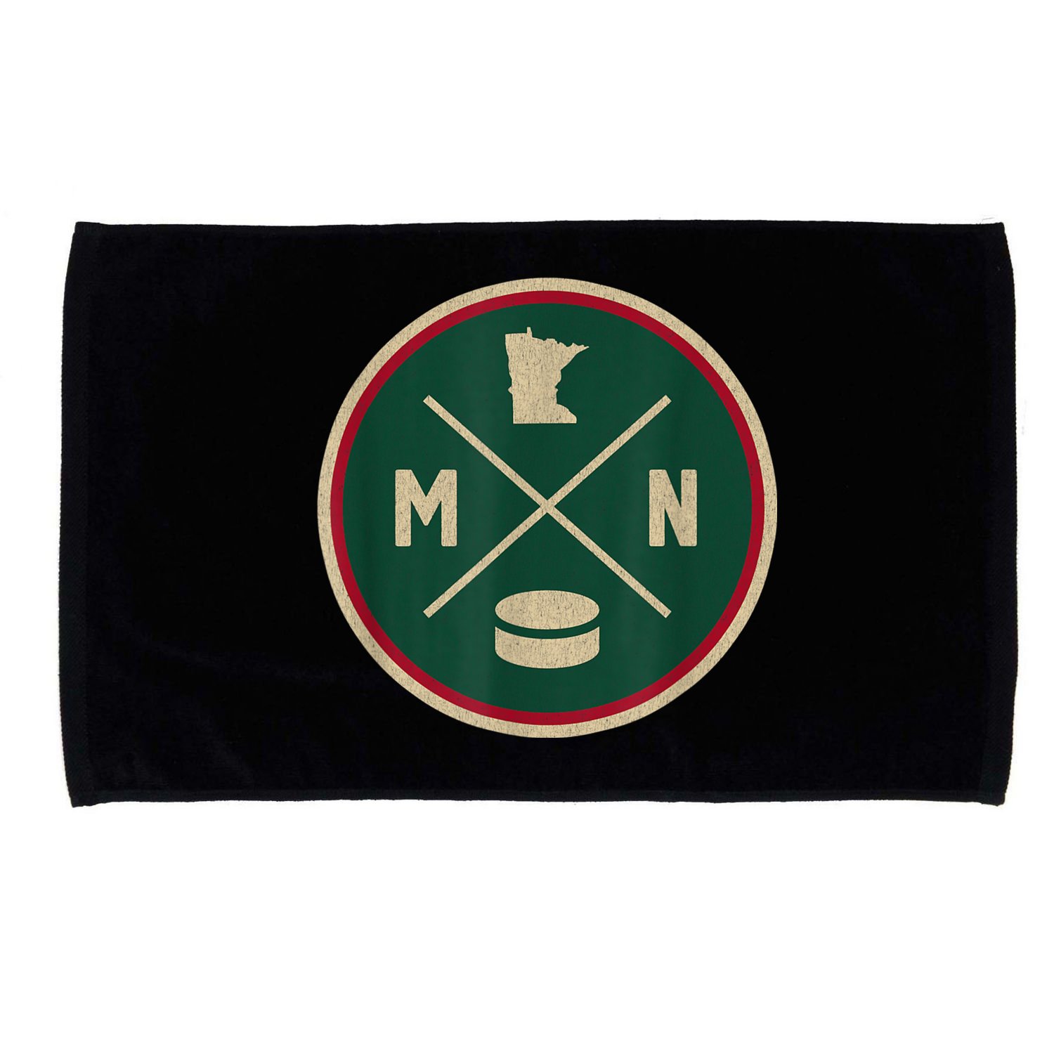 Classic Minnesota Hockey MN Outline Microfiber Hand Towel