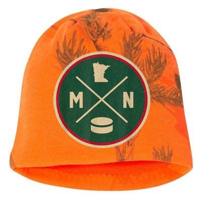 Classic Minnesota Hockey MN Outline Kati - Camo Knit Beanie