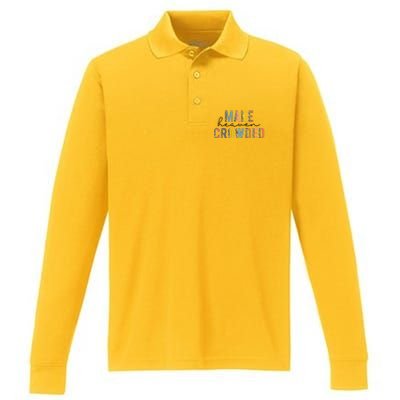 Christian Make Heaven Crowded Leopard Performance Long Sleeve Polo