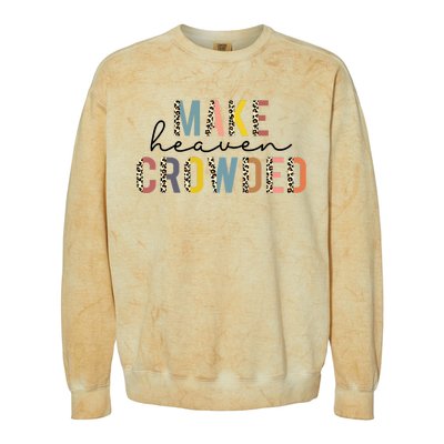 Christian Make Heaven Crowded Leopard Colorblast Crewneck Sweatshirt