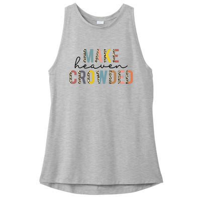 Christian Make Heaven Crowded Leopard Ladies PosiCharge Tri-Blend Wicking Tank