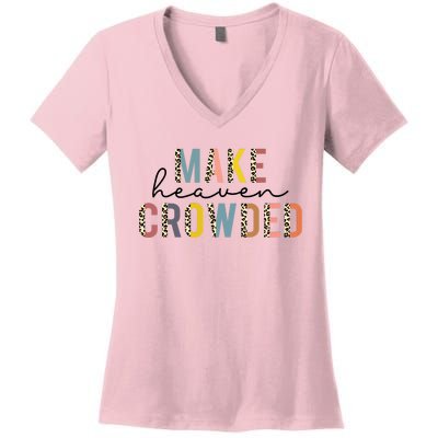 Christian Make Heaven Crowded Leopard Women's V-Neck T-Shirt