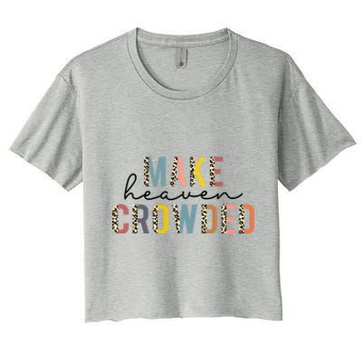 Christian Make Heaven Crowded Leopard Women's Crop Top Tee