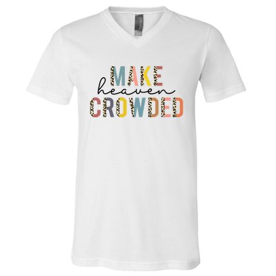 Christian Make Heaven Crowded Leopard V-Neck T-Shirt