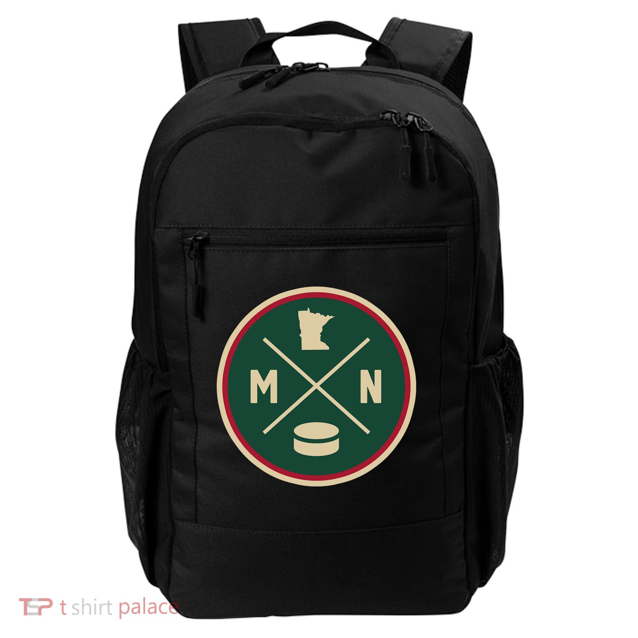 Classic Minnesota Hockey MN Outline Backpack