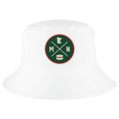 Classic Minnesota Hockey MN Outline Cool Comfort Performance Bucket Hat