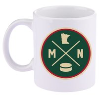 Classic Minnesota Hockey MN Outline 11oz C Handle Ceramic Mug