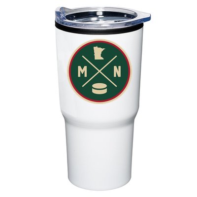 Classic Minnesota Hockey MN Outline Tumbler