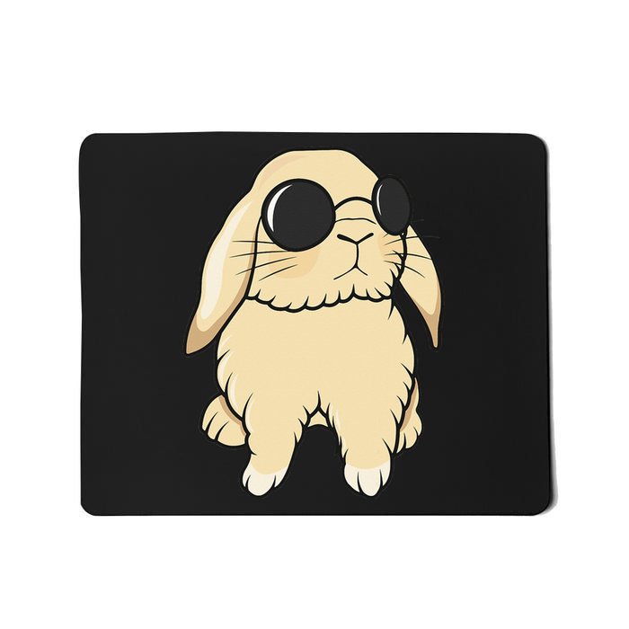 Cute Mini Holland Lop Bunny Rabbit Lover Sunglasses Easter Mousepad