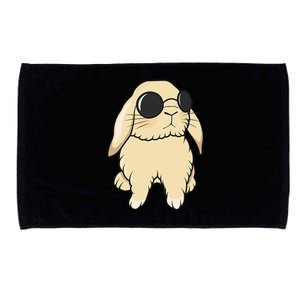 Cute Mini Holland Lop Bunny Rabbit Lover Sunglasses Easter Microfiber Hand Towel