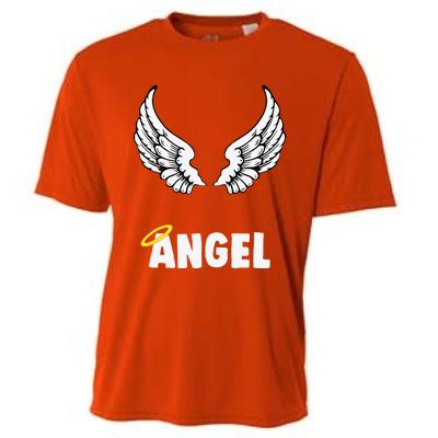 Couple Matching Halloween Costumes Angel Cooling Performance Crew T-Shirt