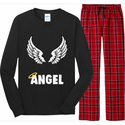 Couple Matching Halloween Costumes Angel Long Sleeve Pajama Set