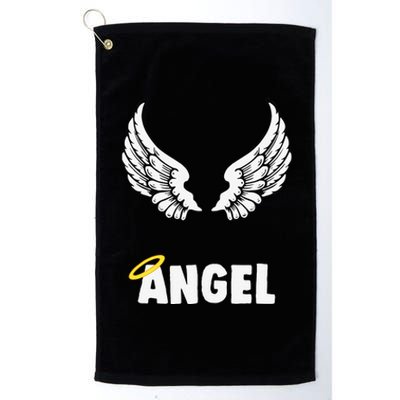 Couple Matching Halloween Costumes Angel Platinum Collection Golf Towel