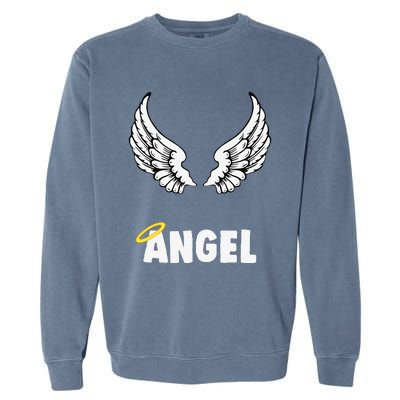 Couple Matching Halloween Costumes Angel Garment-Dyed Sweatshirt