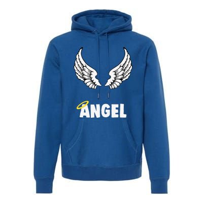 Couple Matching Halloween Costumes Angel Premium Hoodie