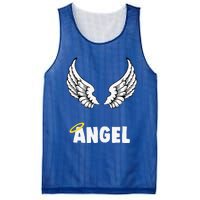 Couple Matching Halloween Costumes Angel Mesh Reversible Basketball Jersey Tank