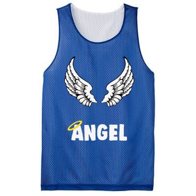 Couple Matching Halloween Costumes Angel Mesh Reversible Basketball Jersey Tank