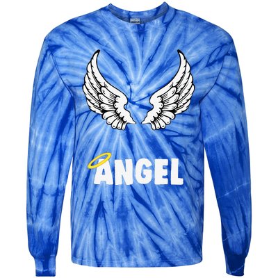 Couple Matching Halloween Costumes Angel Tie-Dye Long Sleeve Shirt