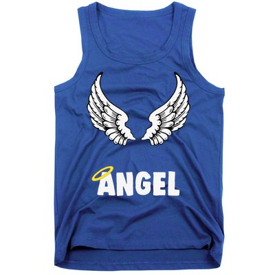 Couple Matching Halloween Costumes Angel Tank Top