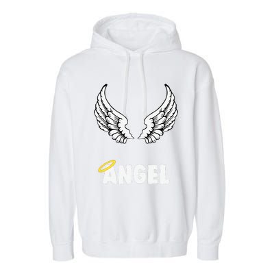 Couple Matching Halloween Costumes Angel Garment-Dyed Fleece Hoodie