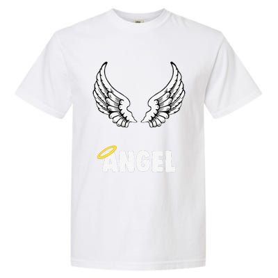 Couple Matching Halloween Costumes Angel Garment-Dyed Heavyweight T-Shirt