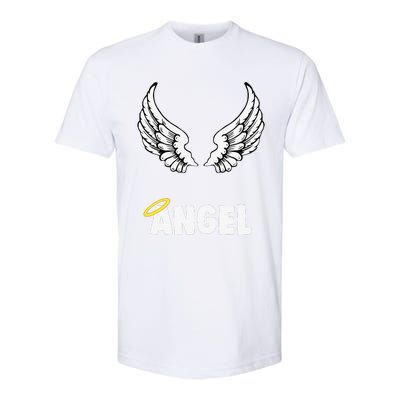 Couple Matching Halloween Costumes Angel Softstyle CVC T-Shirt