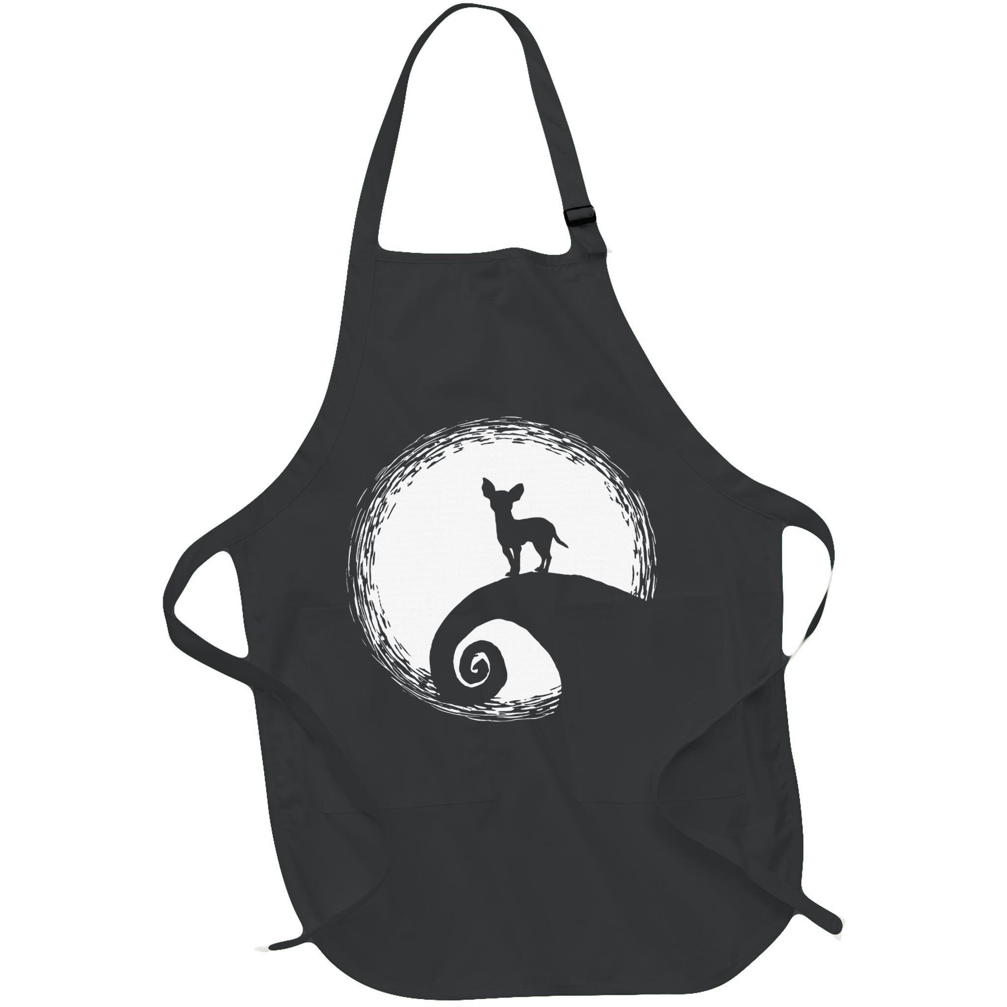 Chihuahua Moon Halloween Costume for Dog Lovers Apron
